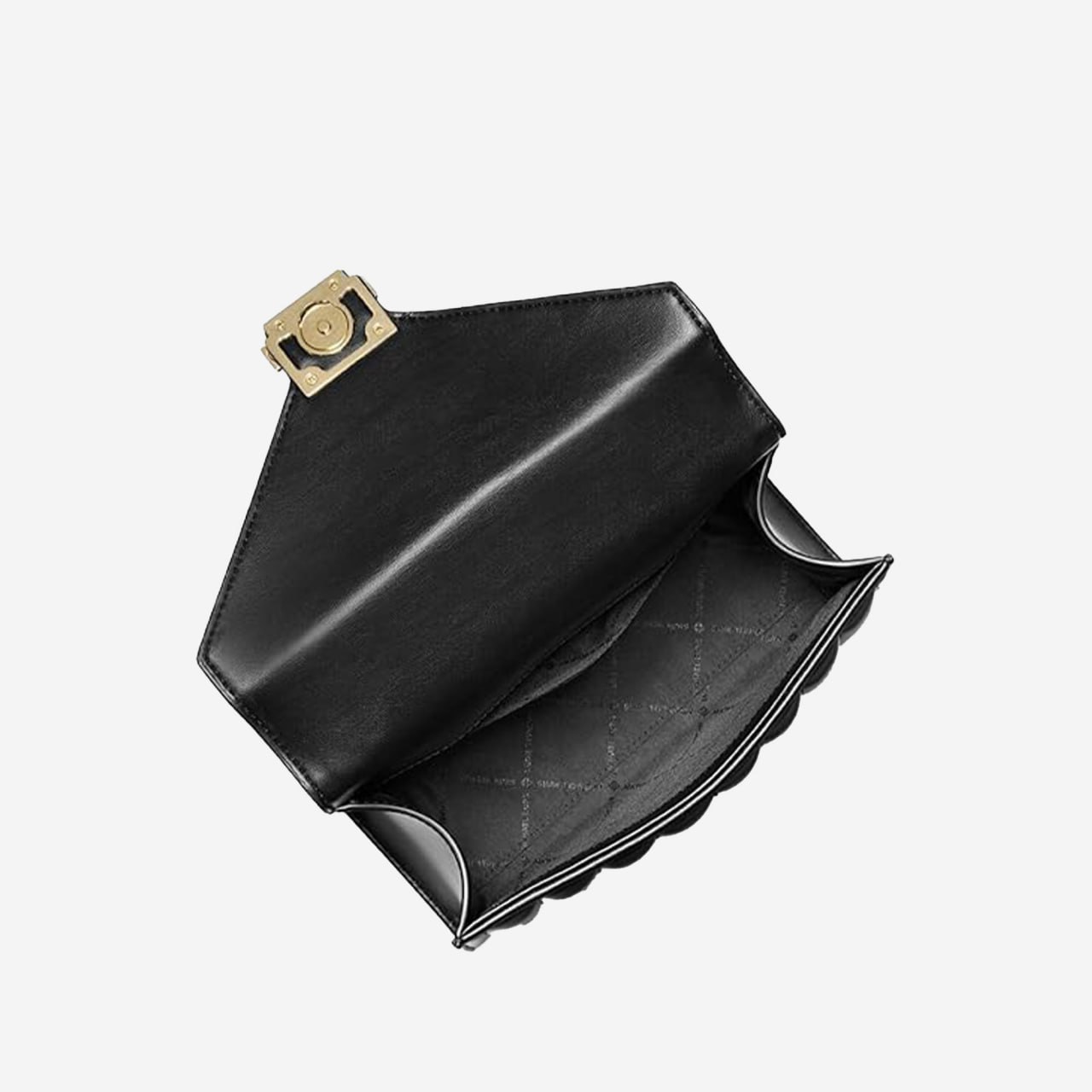  Michael Kors Whitney Medium Quilted Leather Convertible Shoulder Bag In Black / Gold 