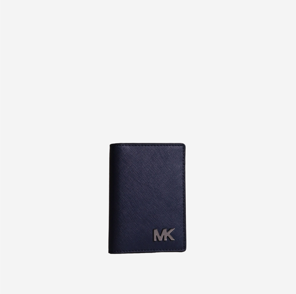   Michael Kors Cooper Saffiano Leather Bi-Fold Wallet Navy 