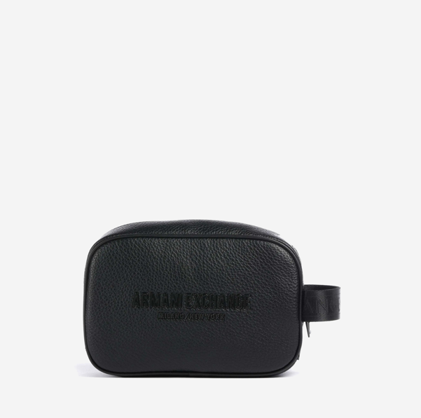 Armani Exchange Miami Toiletry bag black - Shop joyfully with Mazeed