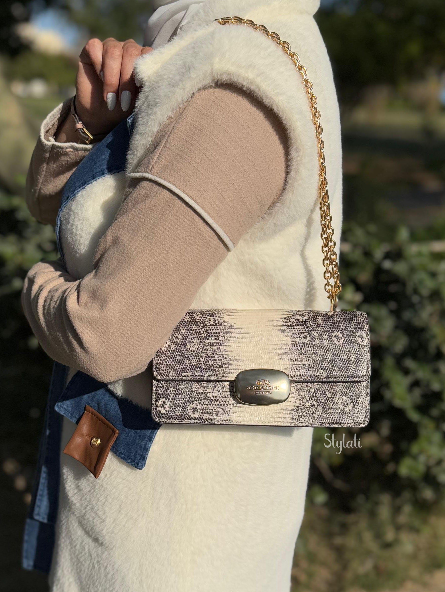  Coach Eliza Flap Crossbody Bag 