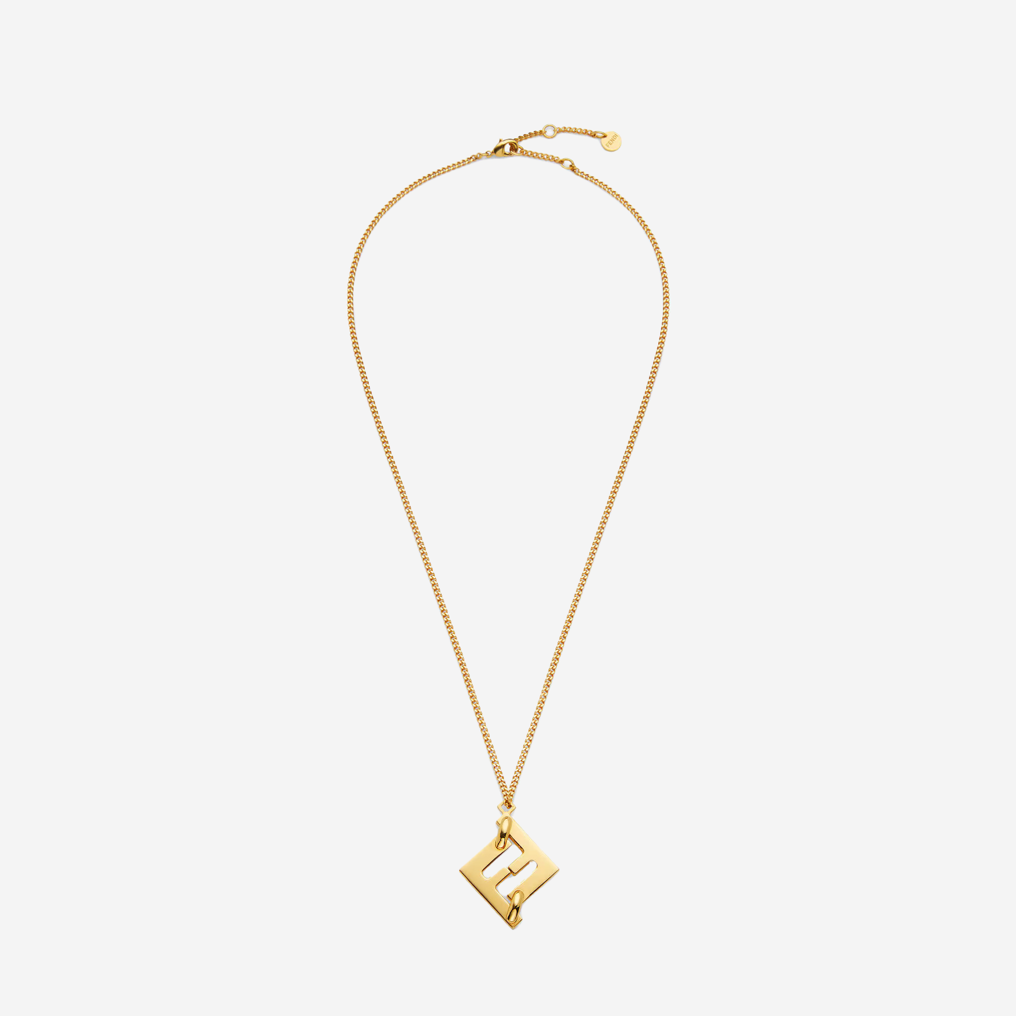  Fendi Forever necklace Gold-coloured metal 