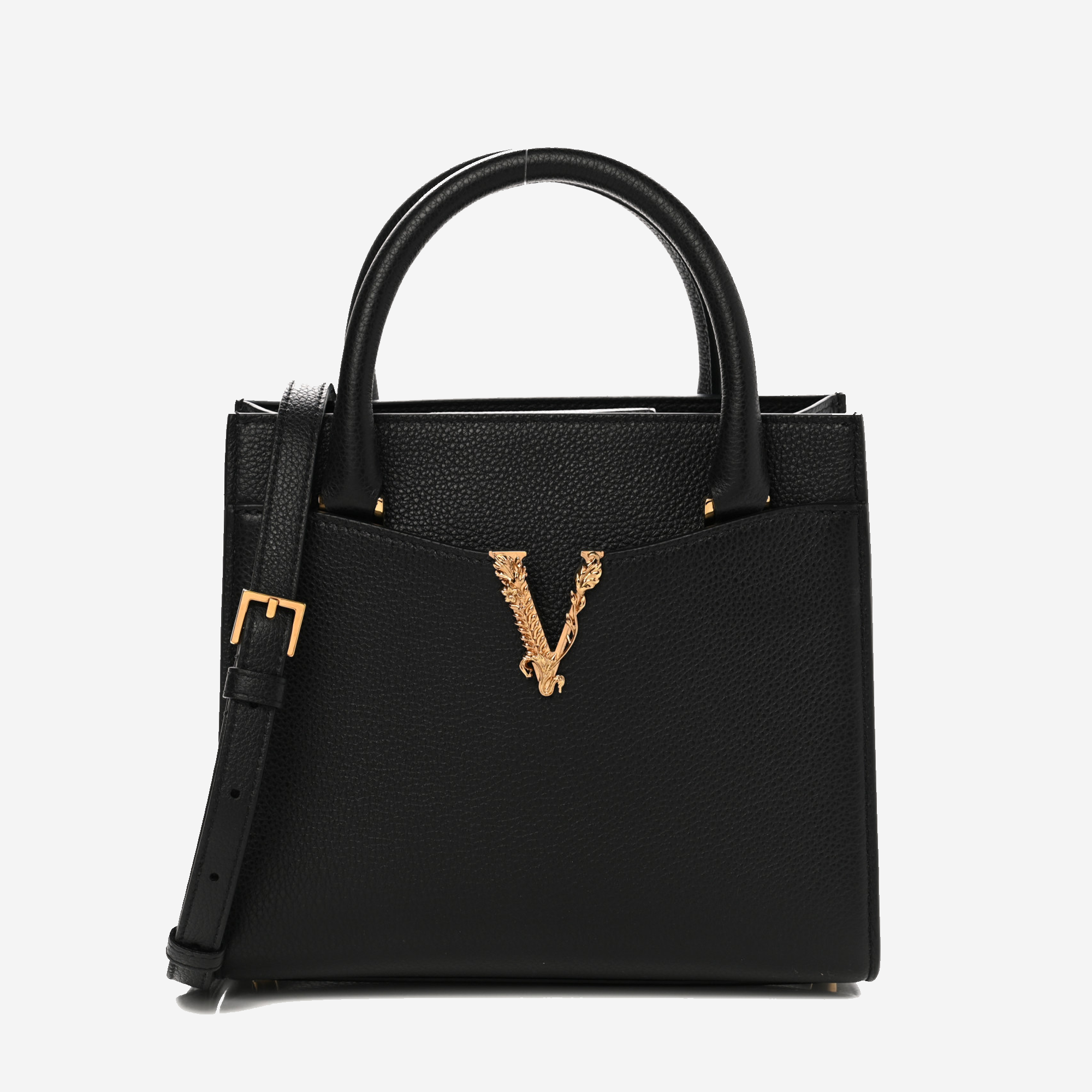  Versace small top handle grainy calf 