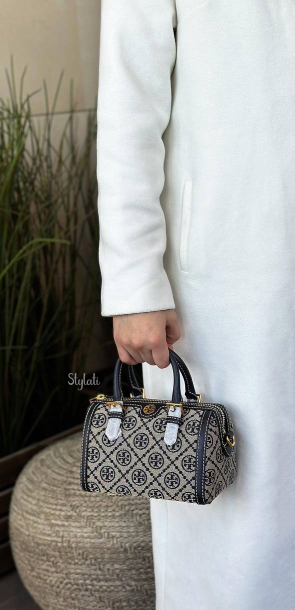  Tory Burch T Monogram Barrel Bag 