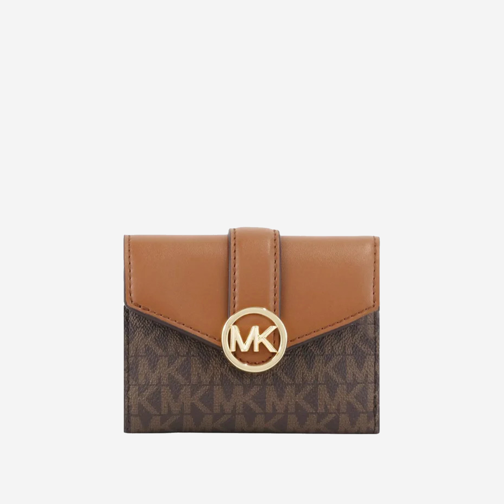   Michael Kors Carmen Medium Logo and Faux Leather Wallet  