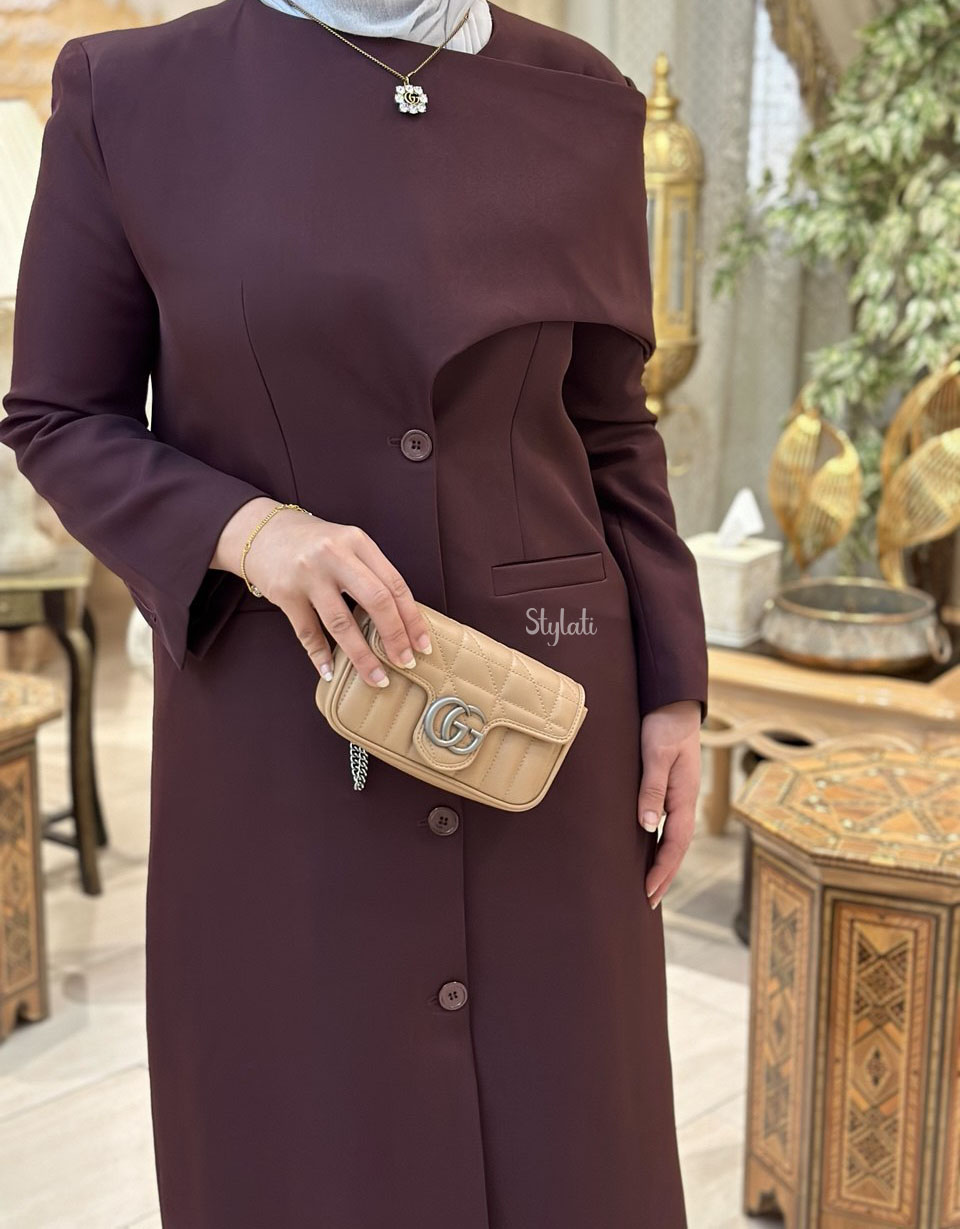  حقيبة مارمنت بشعار جي جي متداخل سوبر ميني بيج بسلسلة فضية ماركة غوتشي  