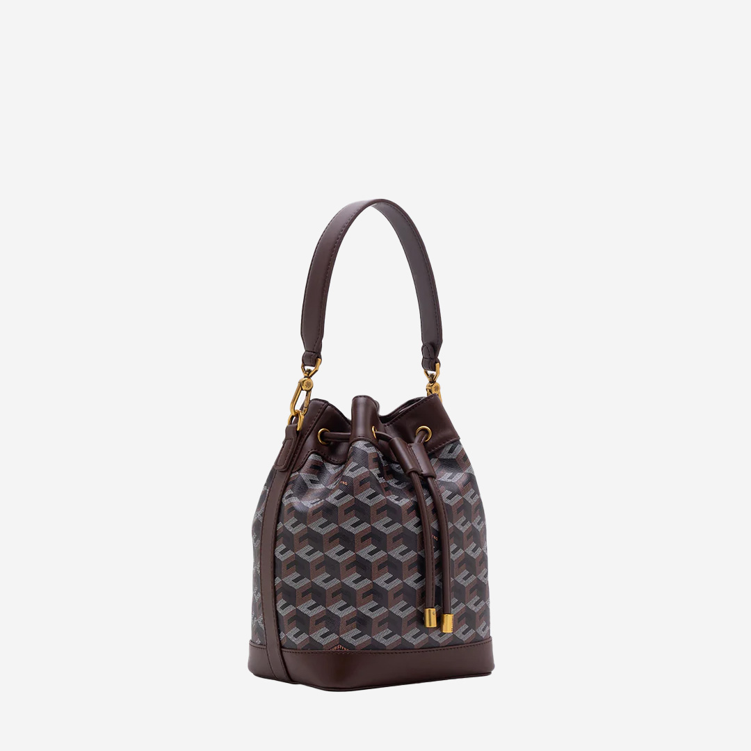  Christy Ng Giorgio Bucket Bag Chestnut Brown 