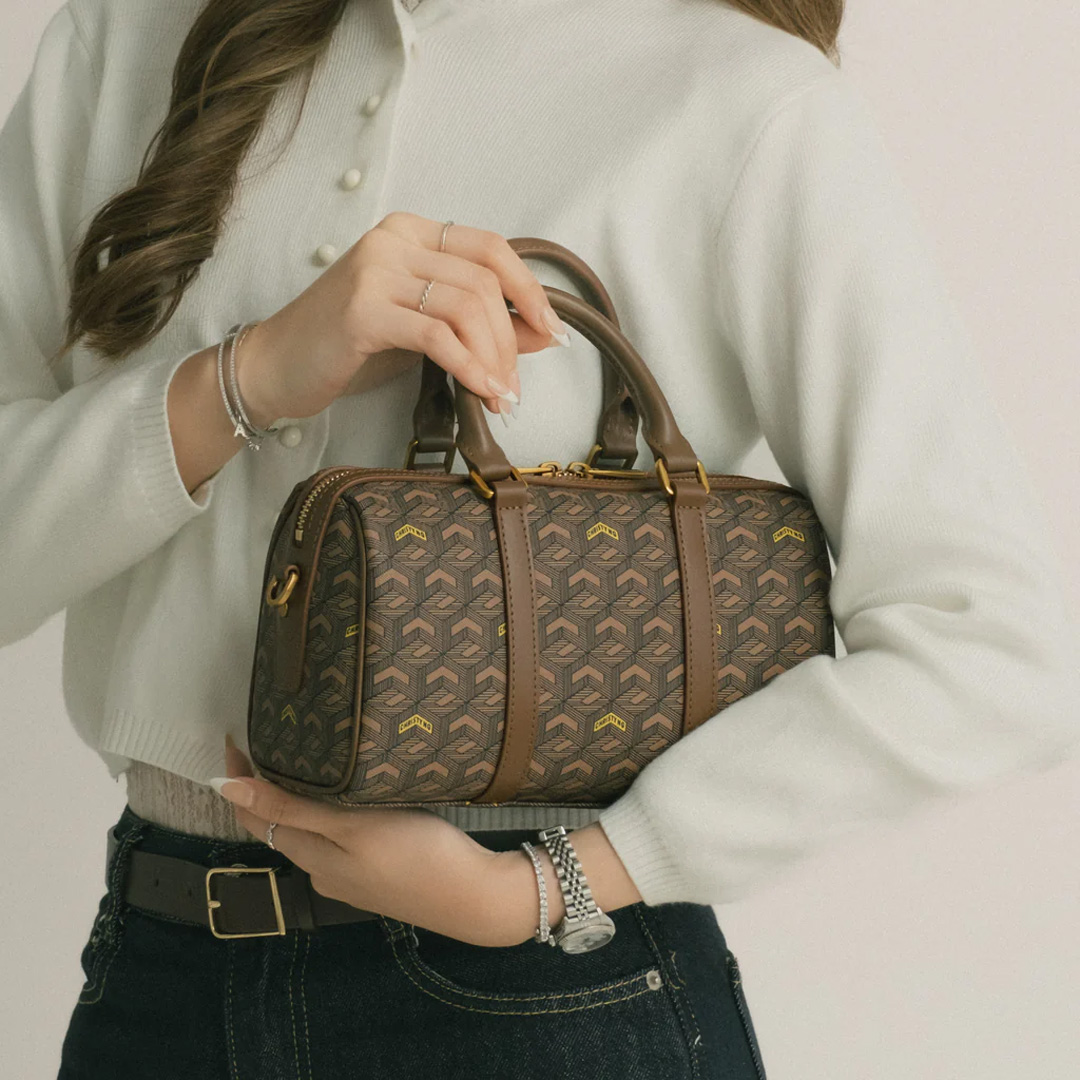  Christy Ng Enzo Mini Duffle Bag V2 Espresso Brown 