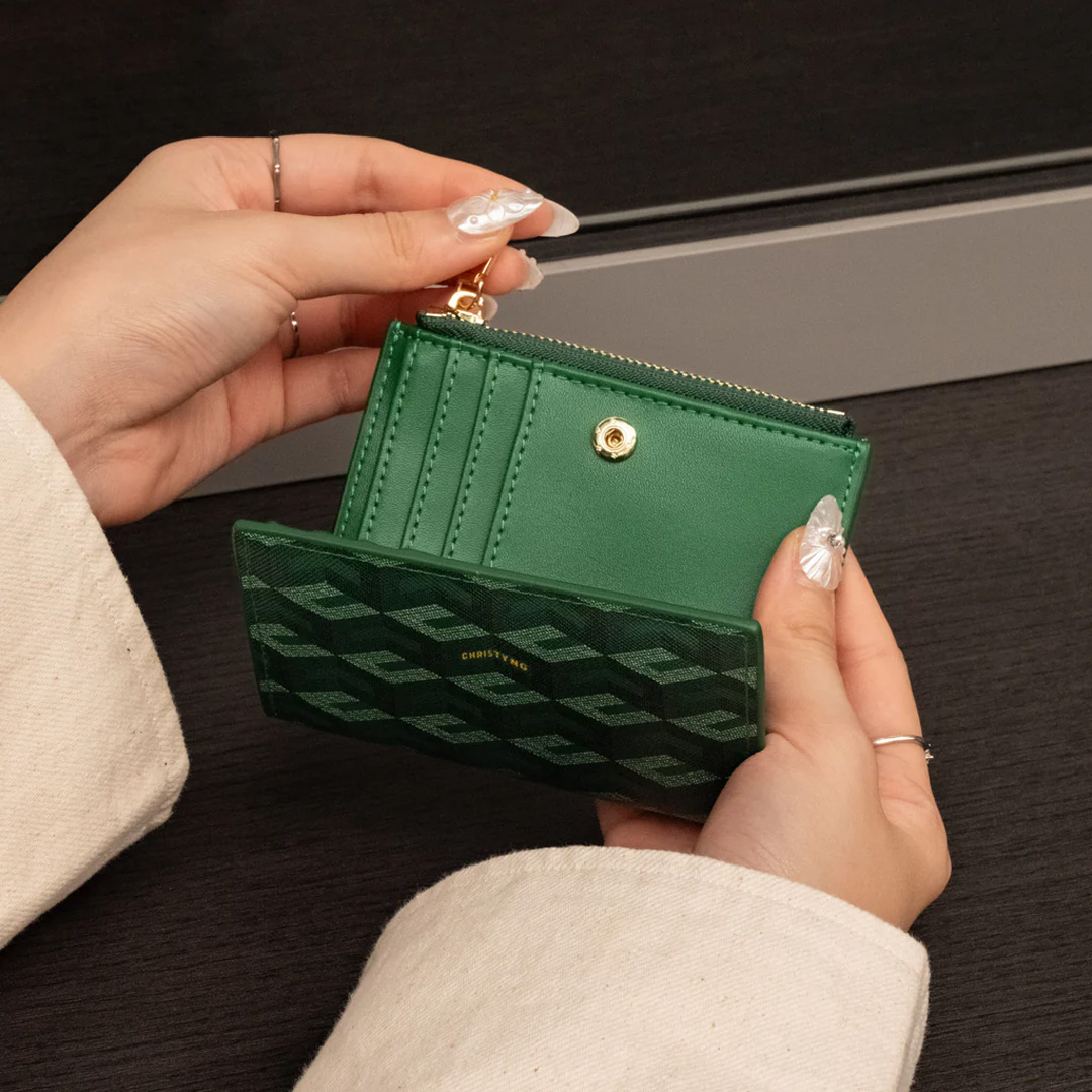  Christy Ng Erin Small Wallet (Print Edition) Green 