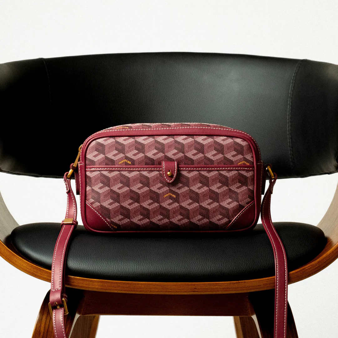  Christy Ng Pedro Shoulder Bag Burgundy 