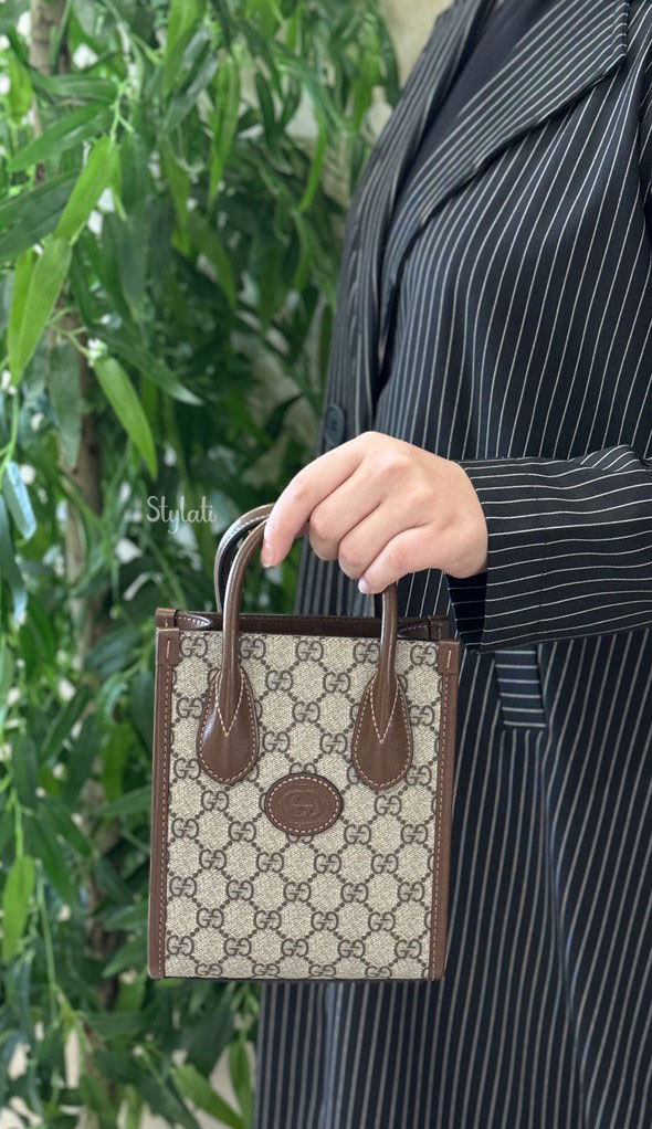  Gucci Mini Tote Bag with Interlocking G 