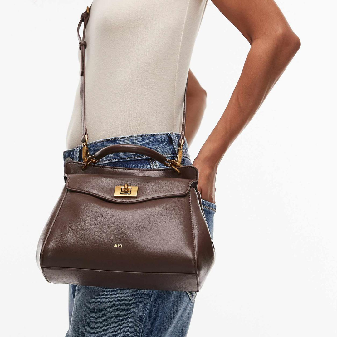  JW PEI Lucia Classic Top Handbag - Dark Brown (Pre-Order Within 14 Days) 