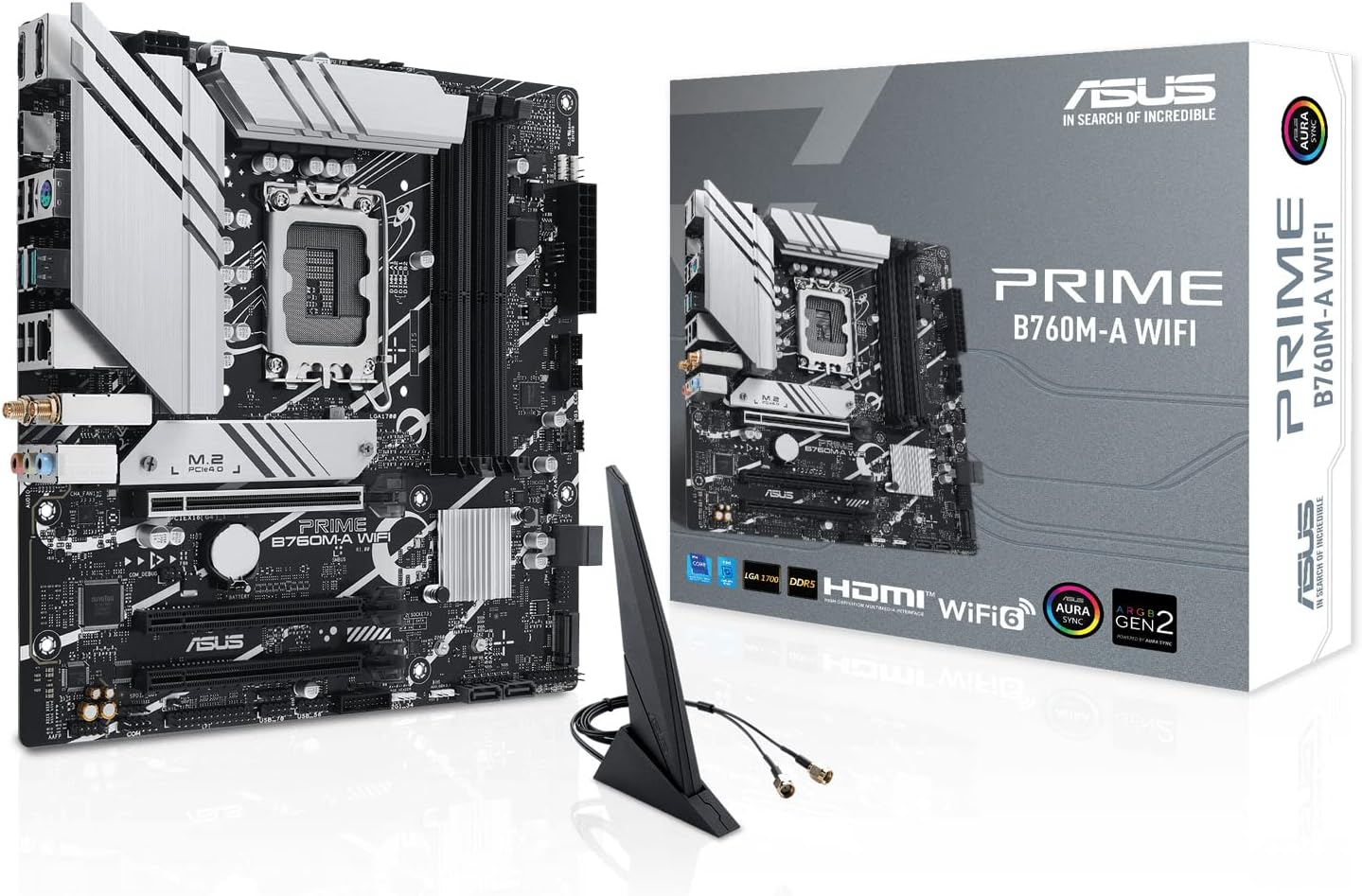 لوحة الام اسوس PRIME B760M-A WIFI  DDR5