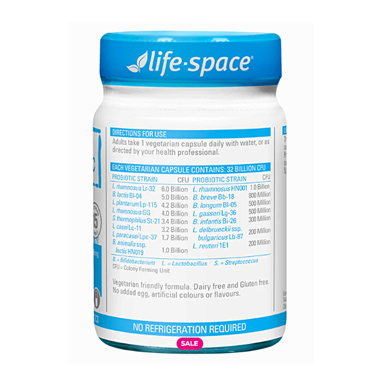 Life Space بروبيوتيك واسع الطيف 60 كبسولة للهضم والمناعة | ناتشو
