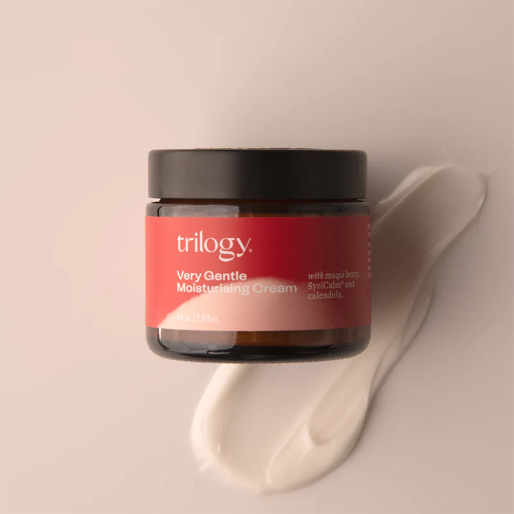 Trilogy كريم ترطيب للبشرة الحساسة جداً 60مل | مهدئ للاحمرار | ناتشو