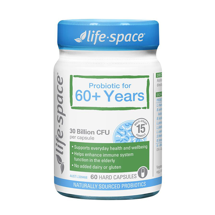 Life Space بروبيوتيك لفوق الـ 60 سنة لدعم الهضم والمناعة | ناتشو