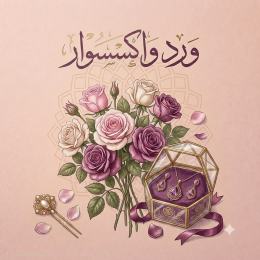تنسيقات ورد فاخرة مع واكسسوار
