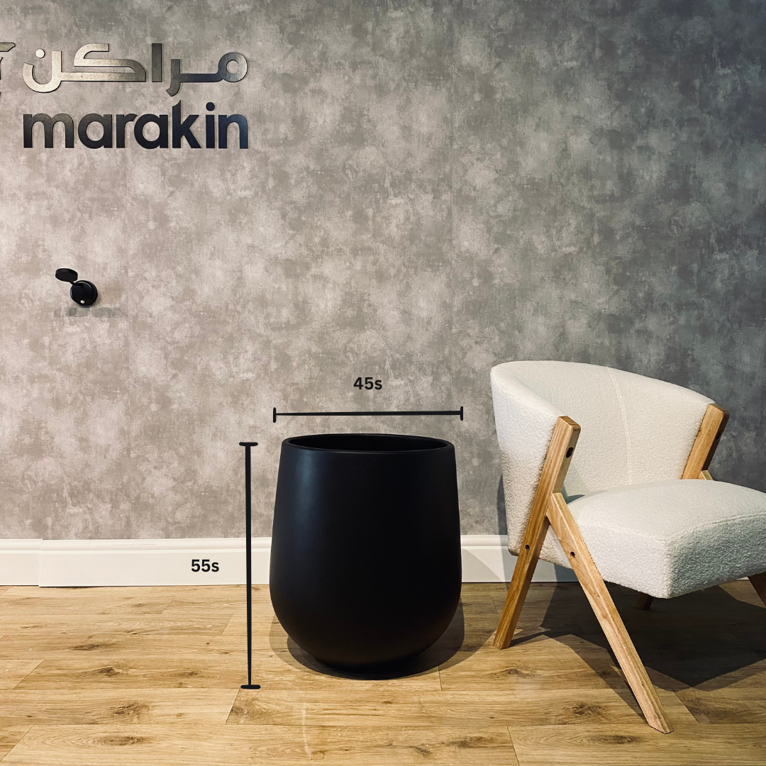   مركن اسطواني GRC لون اسود 