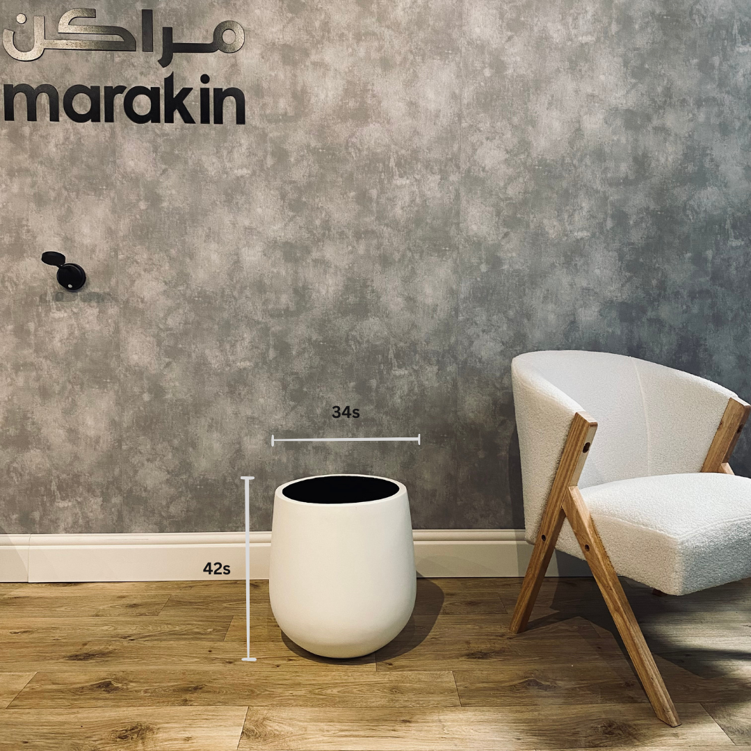  مركن اسطواني GRC لون ابيض 