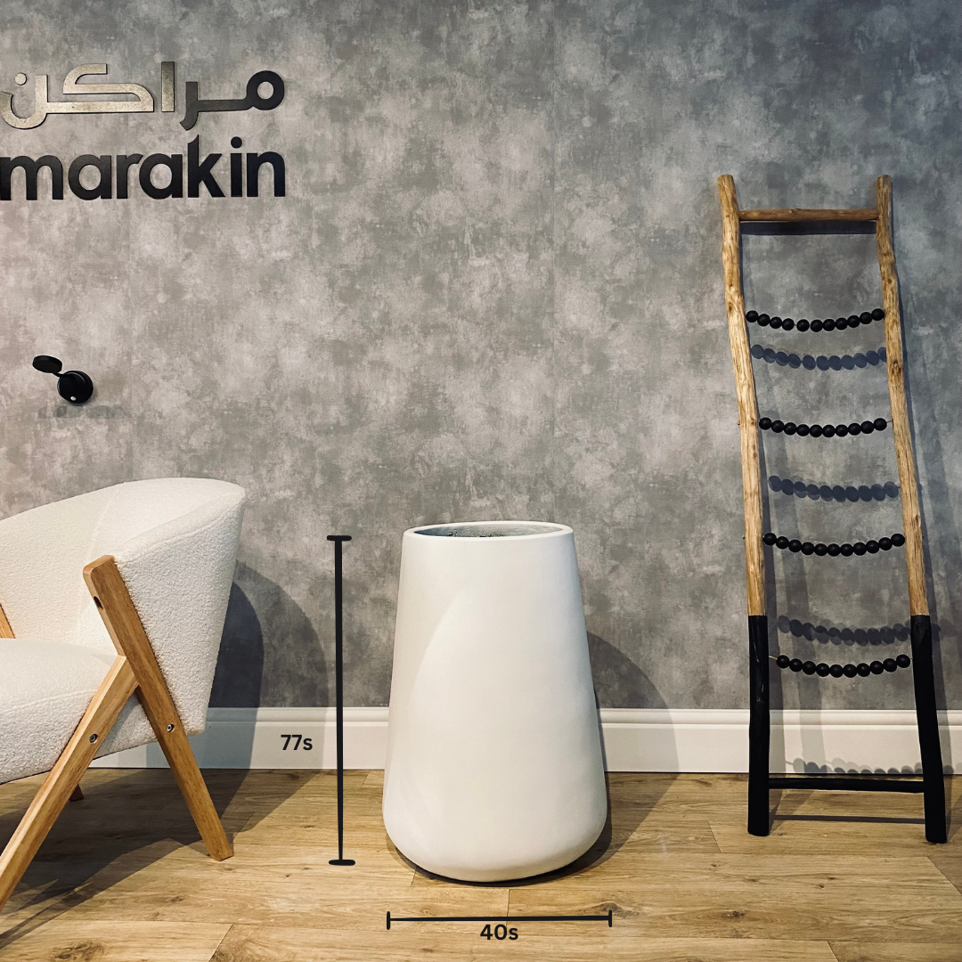  مركن اسطواني اسمنتي ابيض 