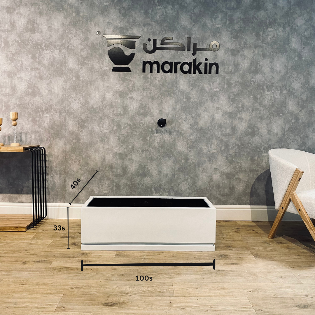  حوض زراعة 100*33*40مع صحن حماية  