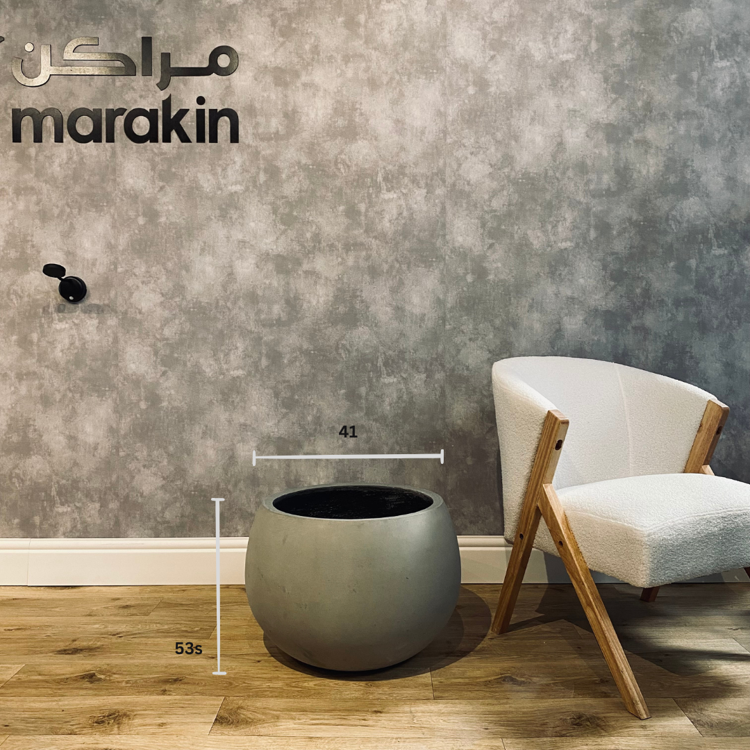  مركن دائري GRC لون اسمنتي 