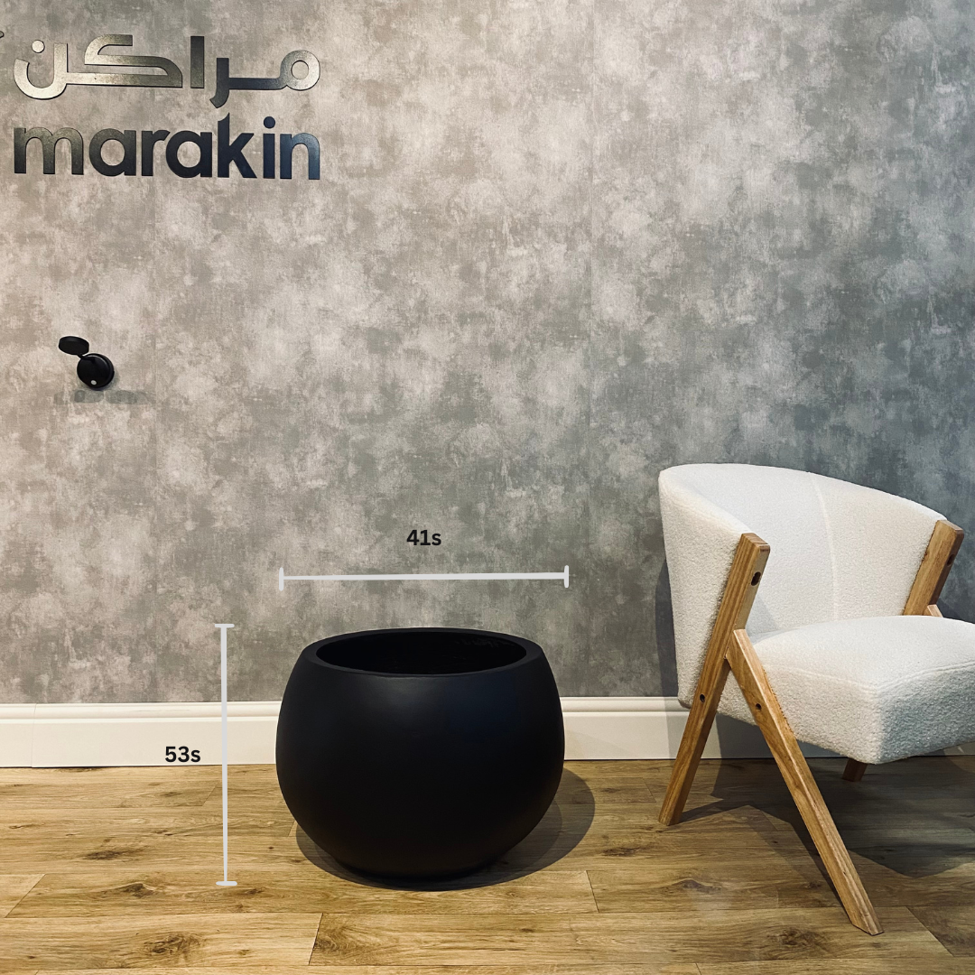   مركن دائري GRC لون اسود 