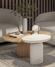The coffee corner and side tables