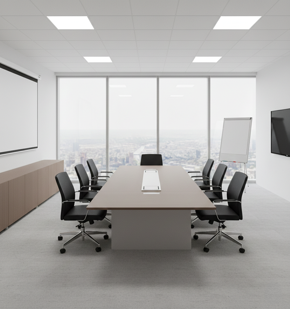 طاولة اجتماعات بتصميم مستطيل وعملي مقاس 320 سم 