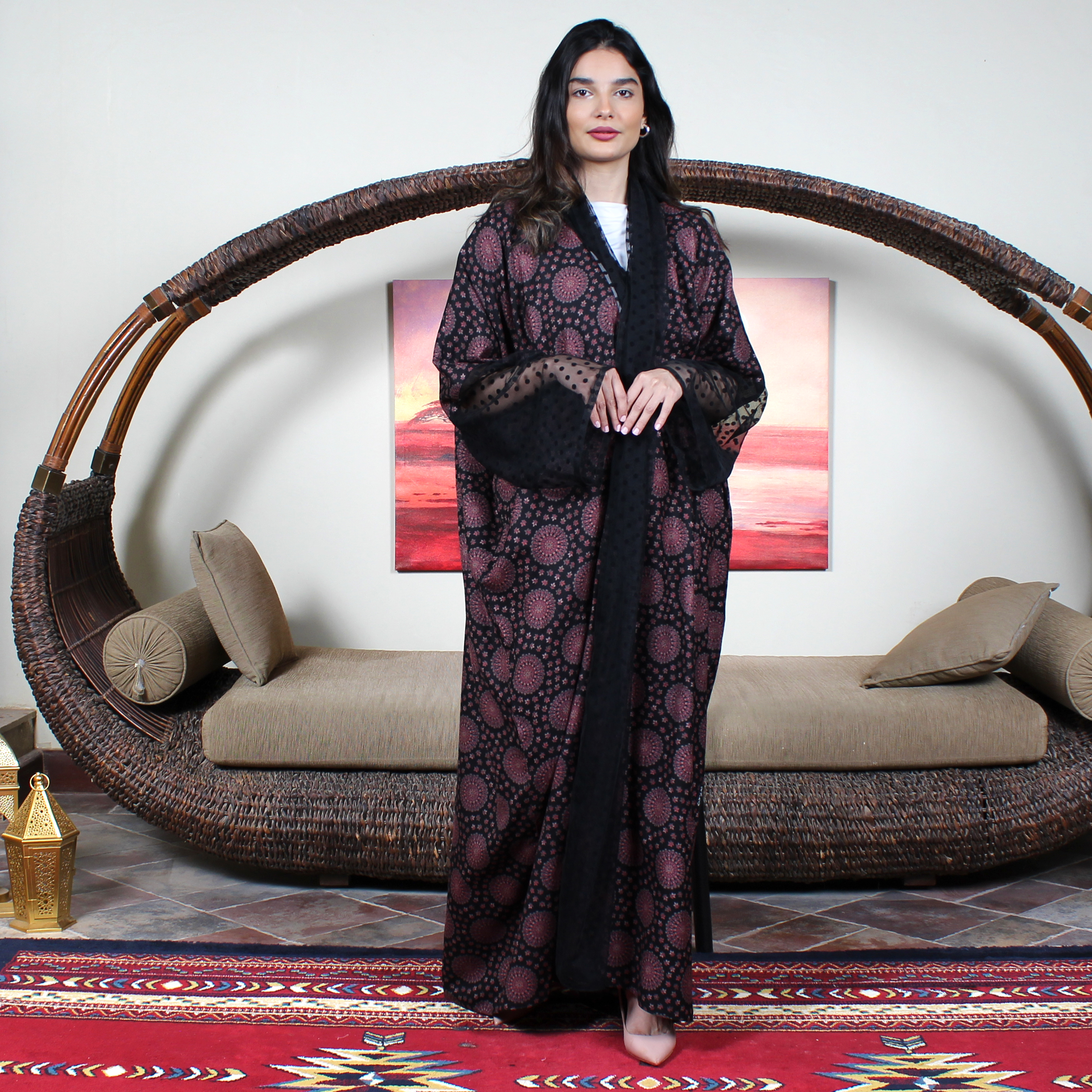 عباية ملونة فخمة
