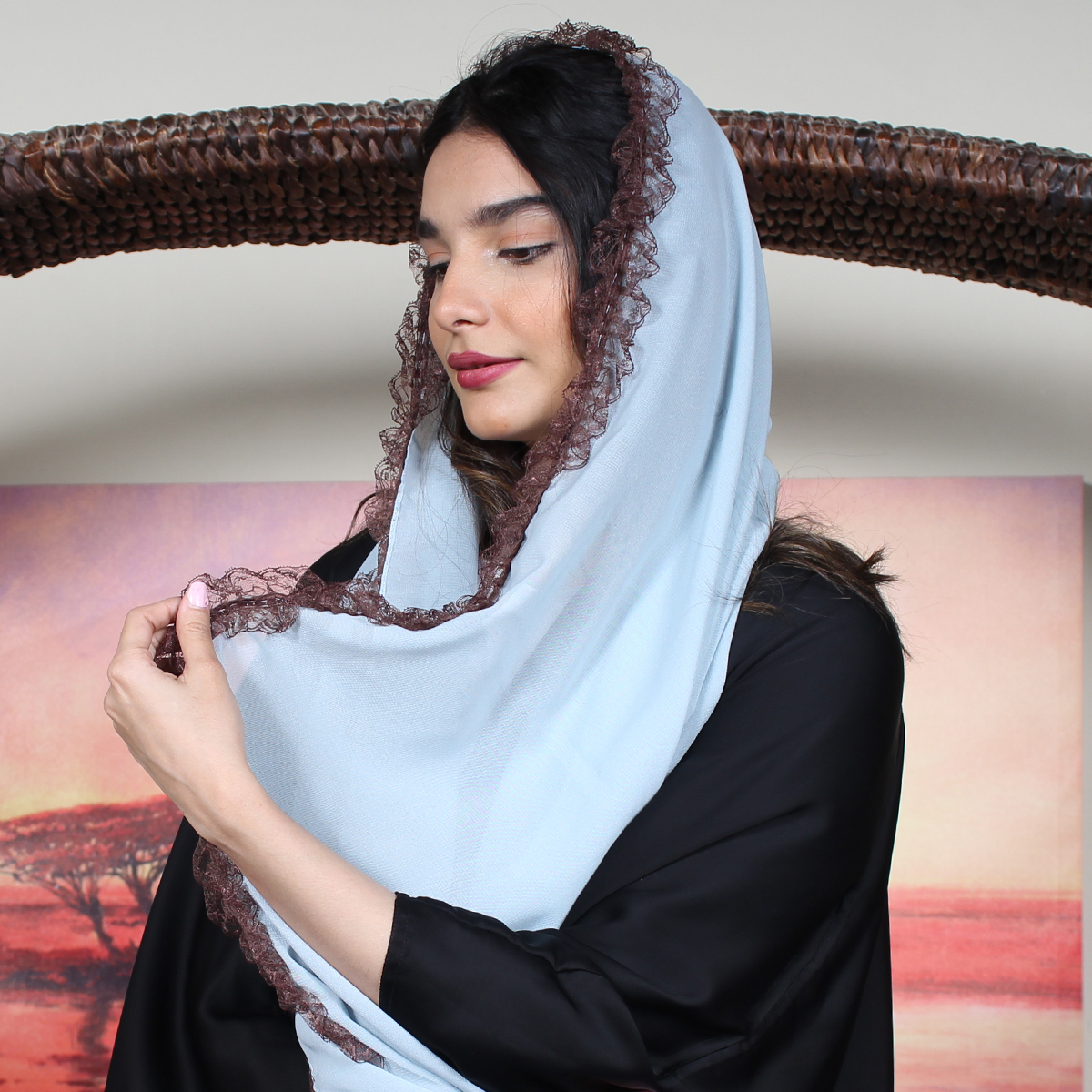 طرحة زرقاء