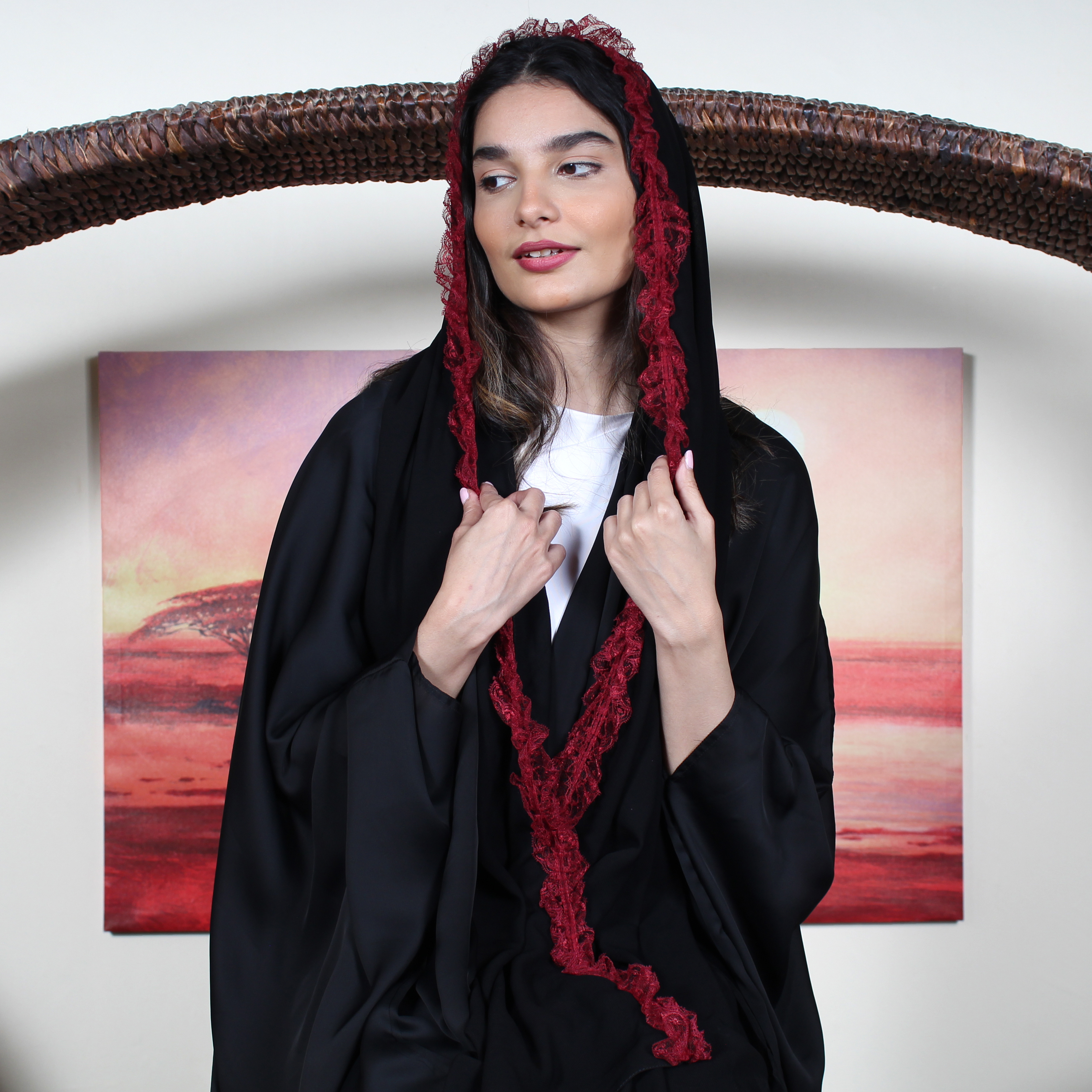 طرحة أحمر