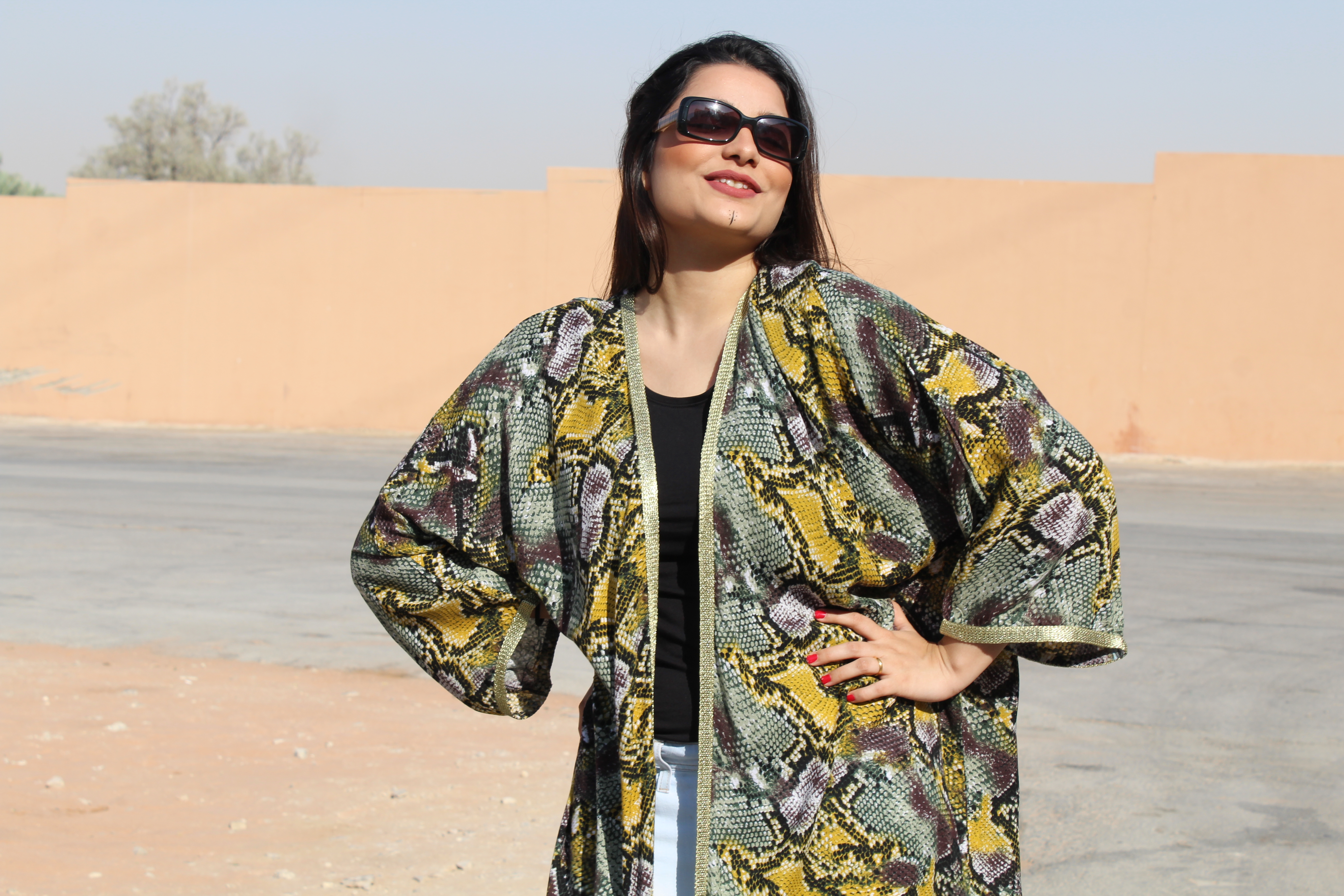 عباية ملونة صيفية قطن