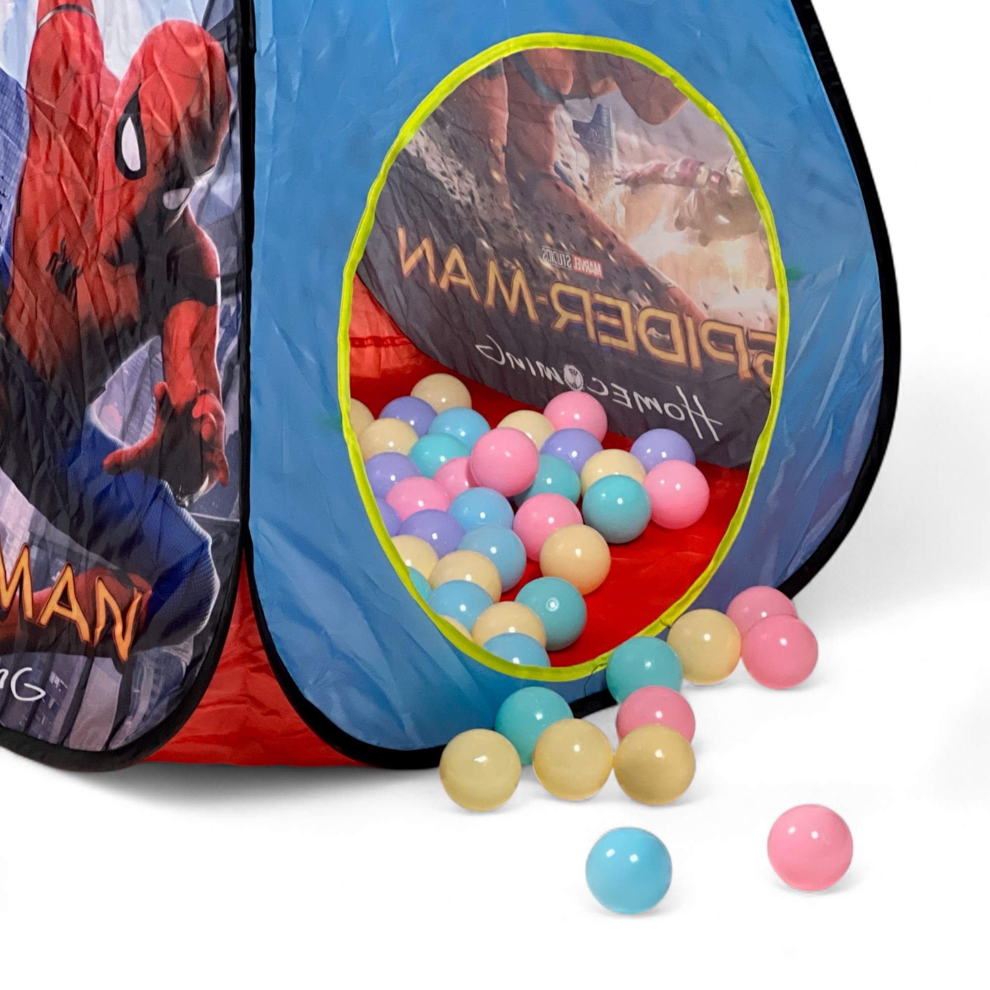  Spider-Man Kids’ Play Tent with Balls – fun Spider-Man-themed play tent for children with colorful ball pit setup 