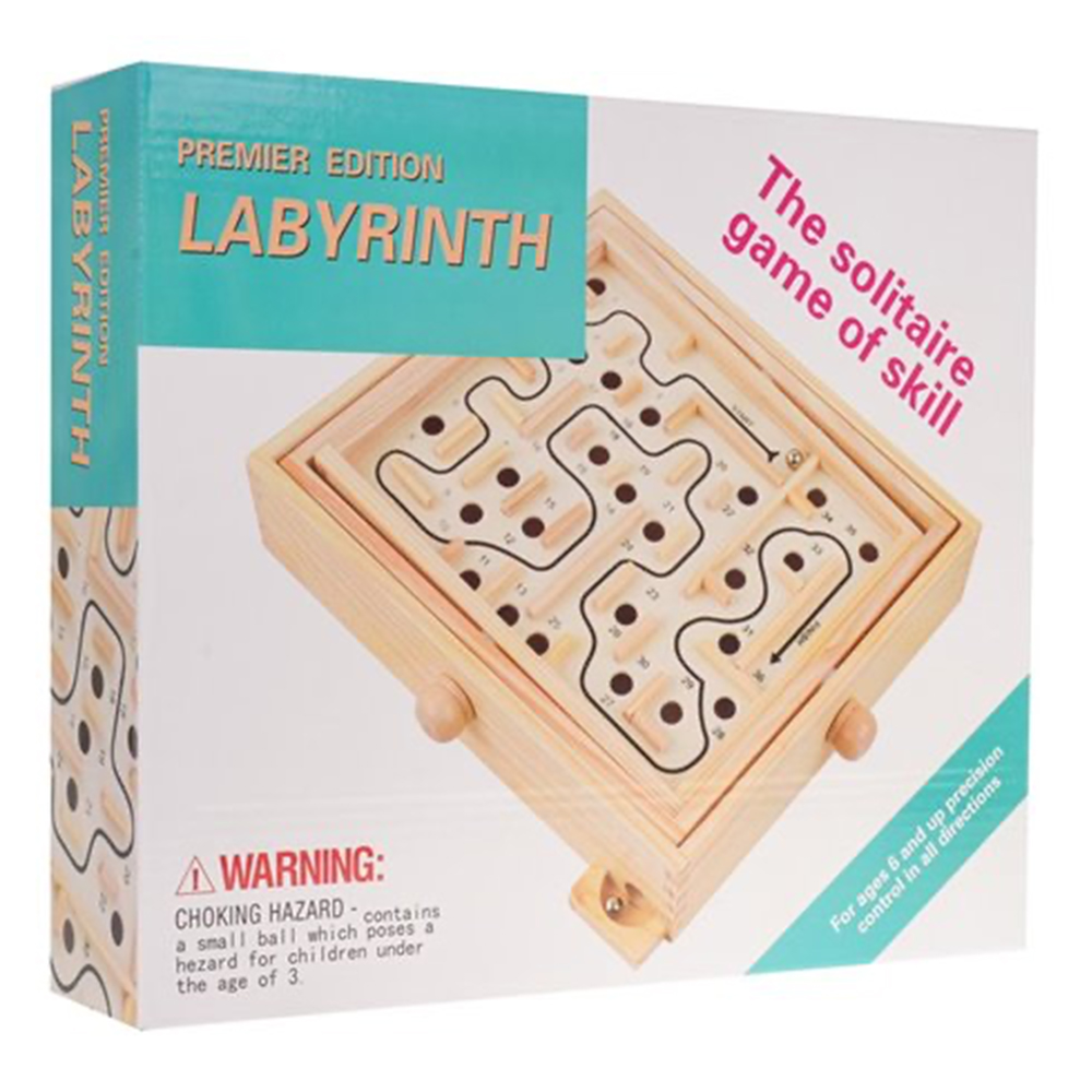  Wooden Maze Ball Game - Ball Balance Game for Kids and Adults 