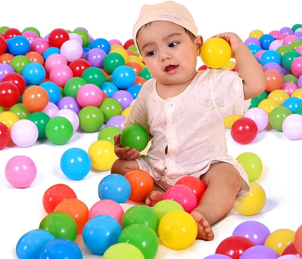  كيس 100 50 كرة ملونة للاطفال - كرات لعب ملونه صغيرة للأطفال 