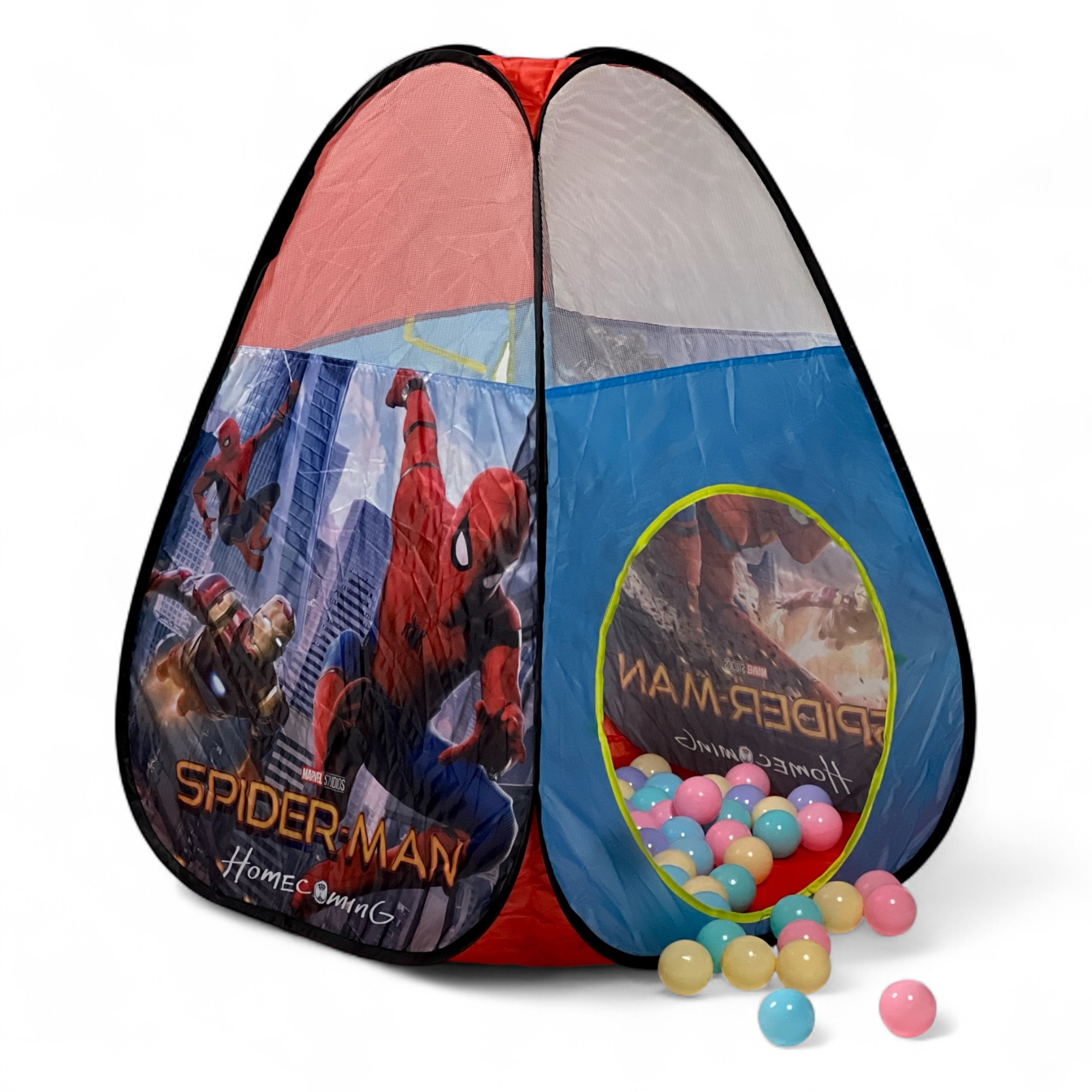  Spider-Man Kids’ Play Tent with Balls – fun Spider-Man-themed play tent for children with colorful ball pit setup 