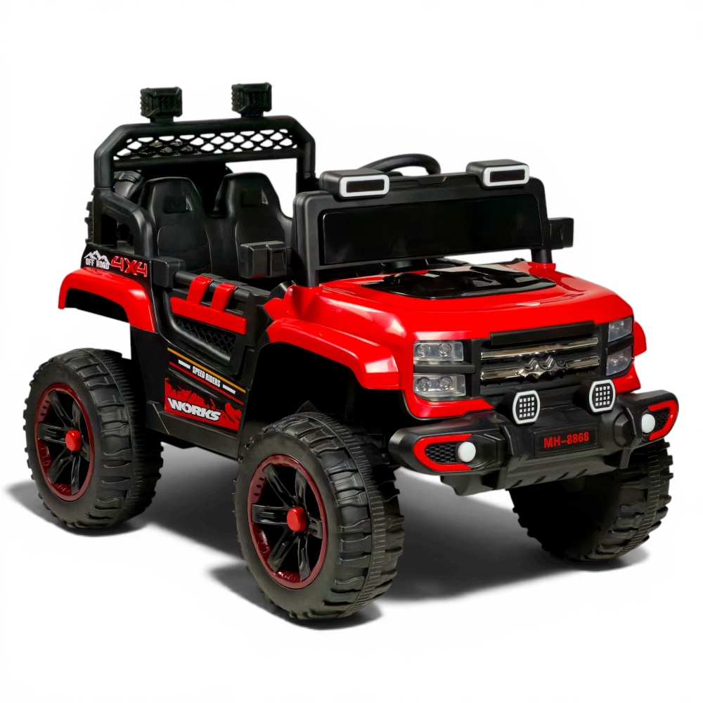  F524 Electric Kids Jeep – Dual-Motor Ride-On Car with Remote Control and Bluetooth in a Stylish Off-Road Design 