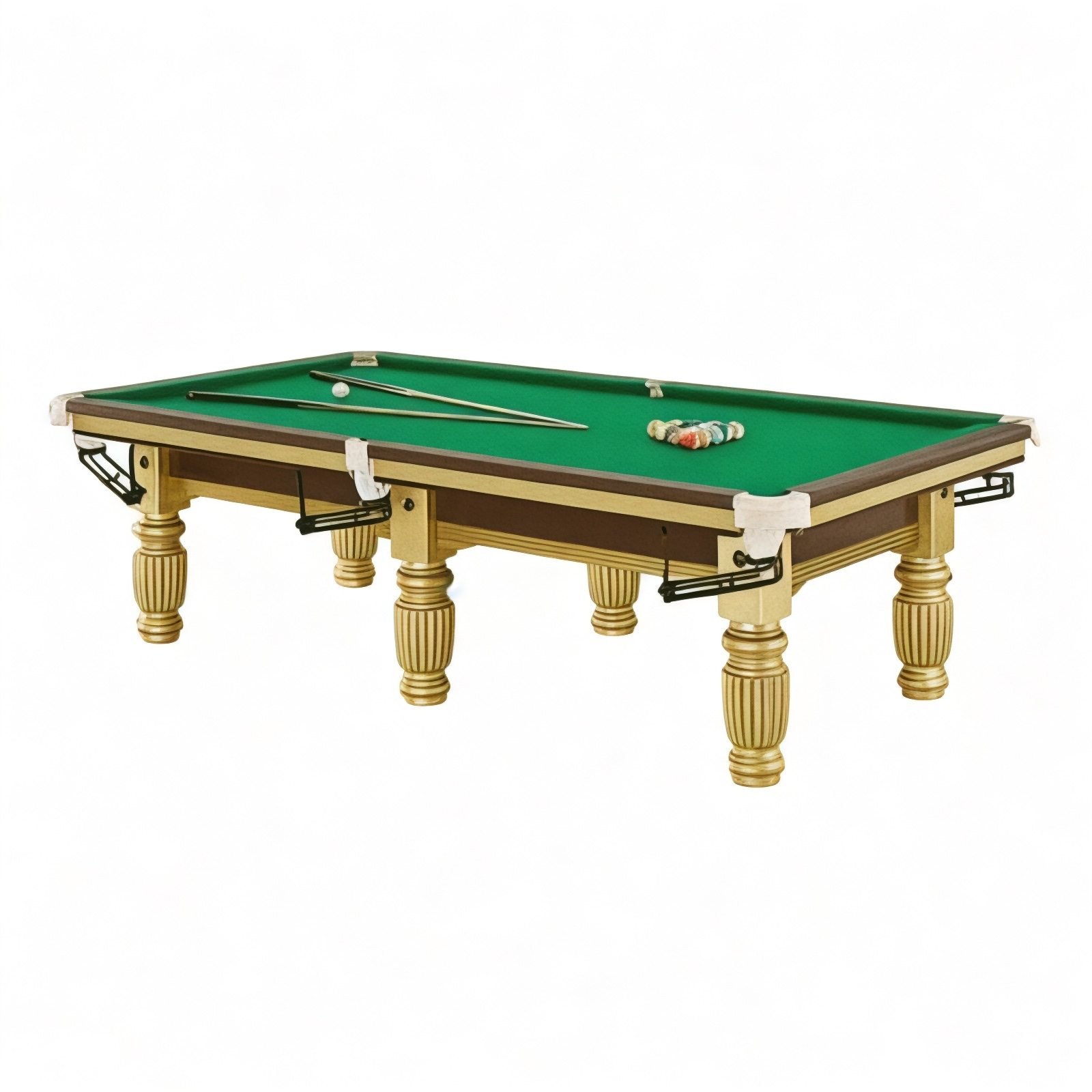 9ft International Standard Snooker Table – Professional Snooker Table with a Luxurious Classic Design, Premium Playing Surface, and Excellent Stability for Competitions and Entertainment 