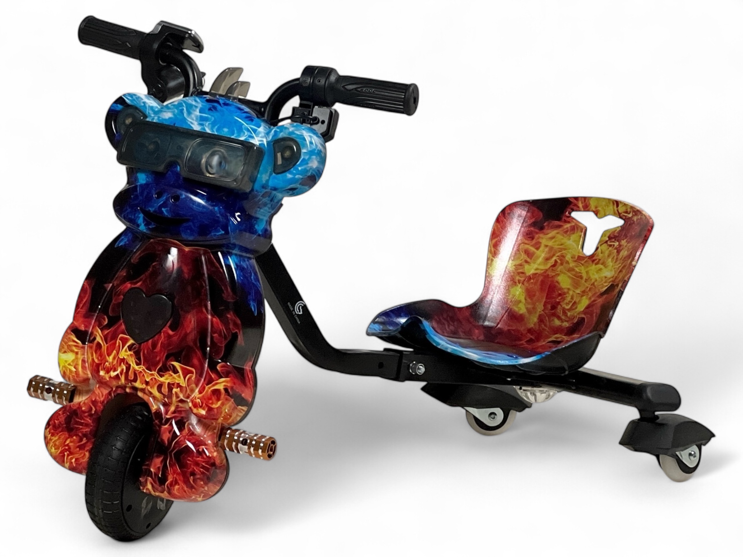Mini Drift Scooter with a Distinctive Face Design - 36V Electric
