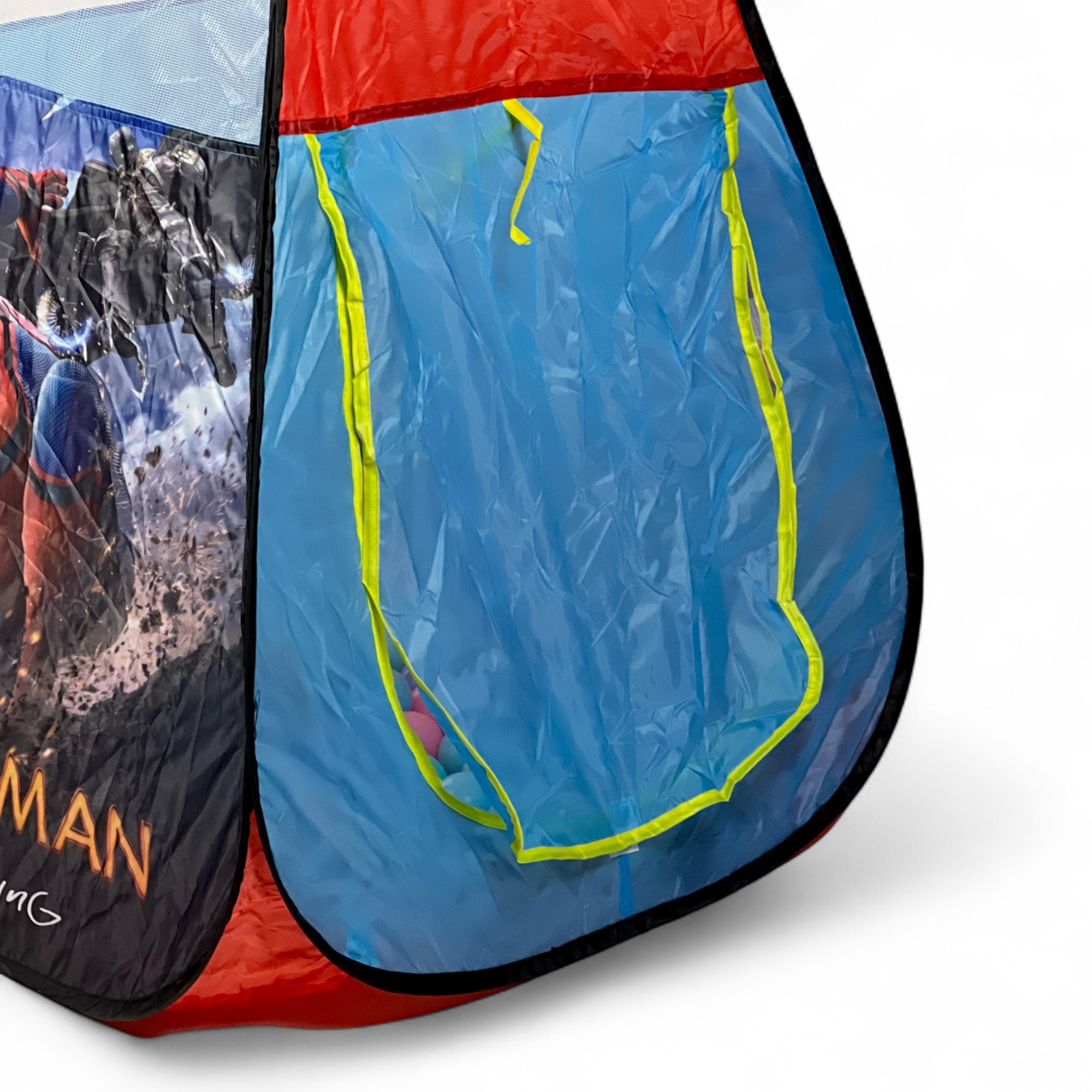  Spider-Man Kids’ Play Tent with Balls – fun Spider-Man-themed play tent for children with colorful ball pit setup 