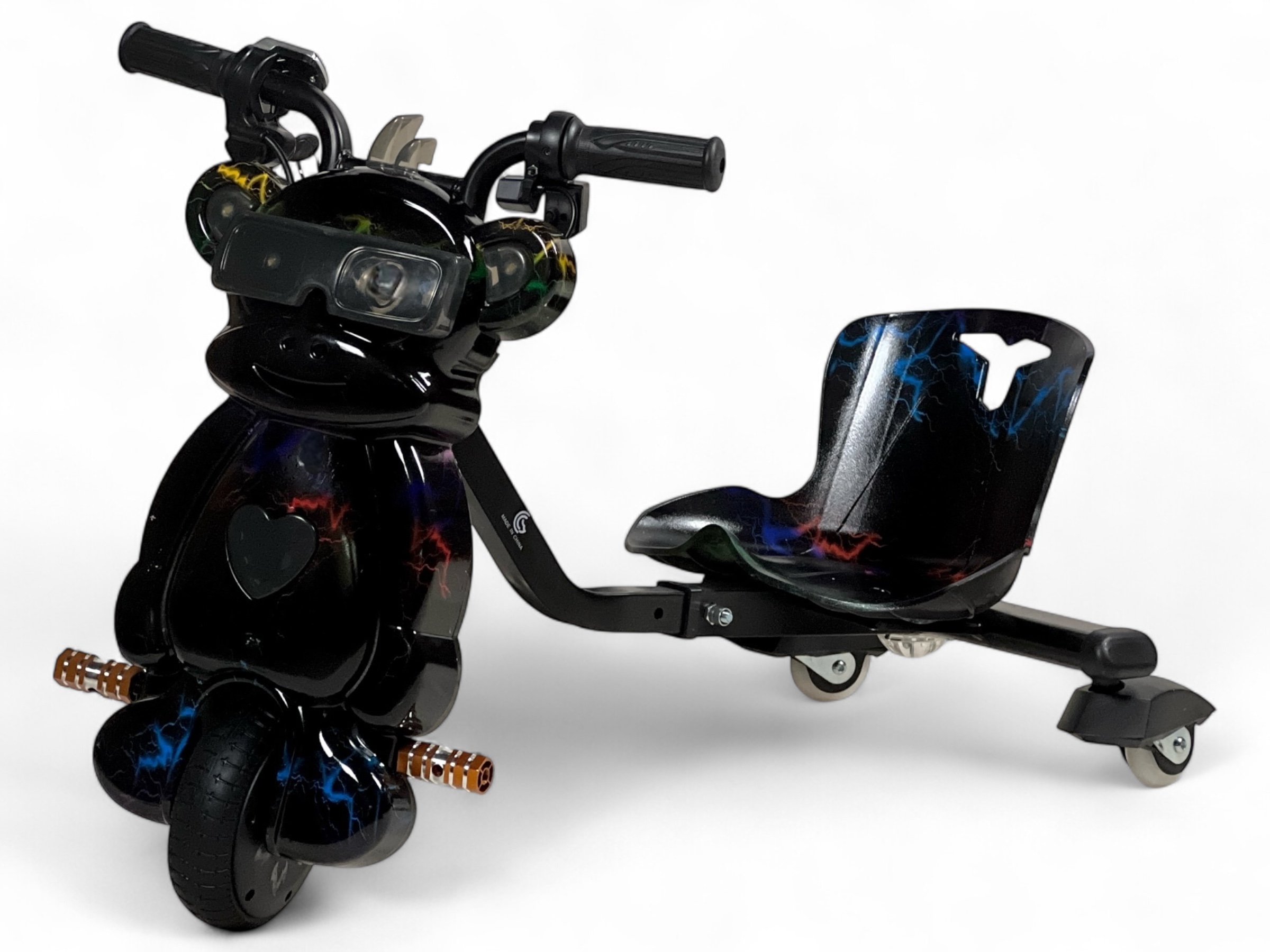 Mini Drift Scooter with a Distinctive Face Design - 36V Electric