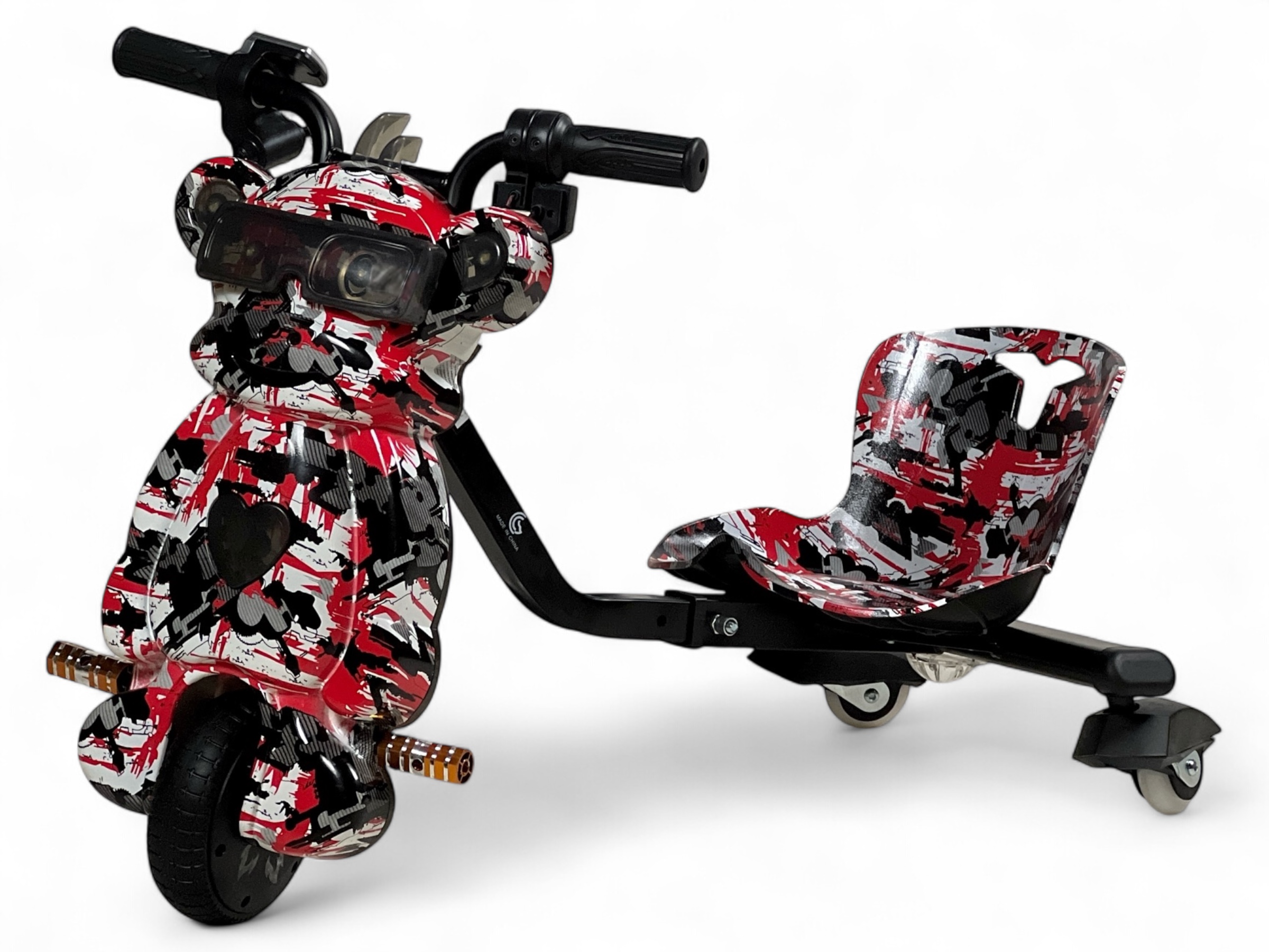 Mini Drift Scooter with a Distinctive Face Design - 36V Electric