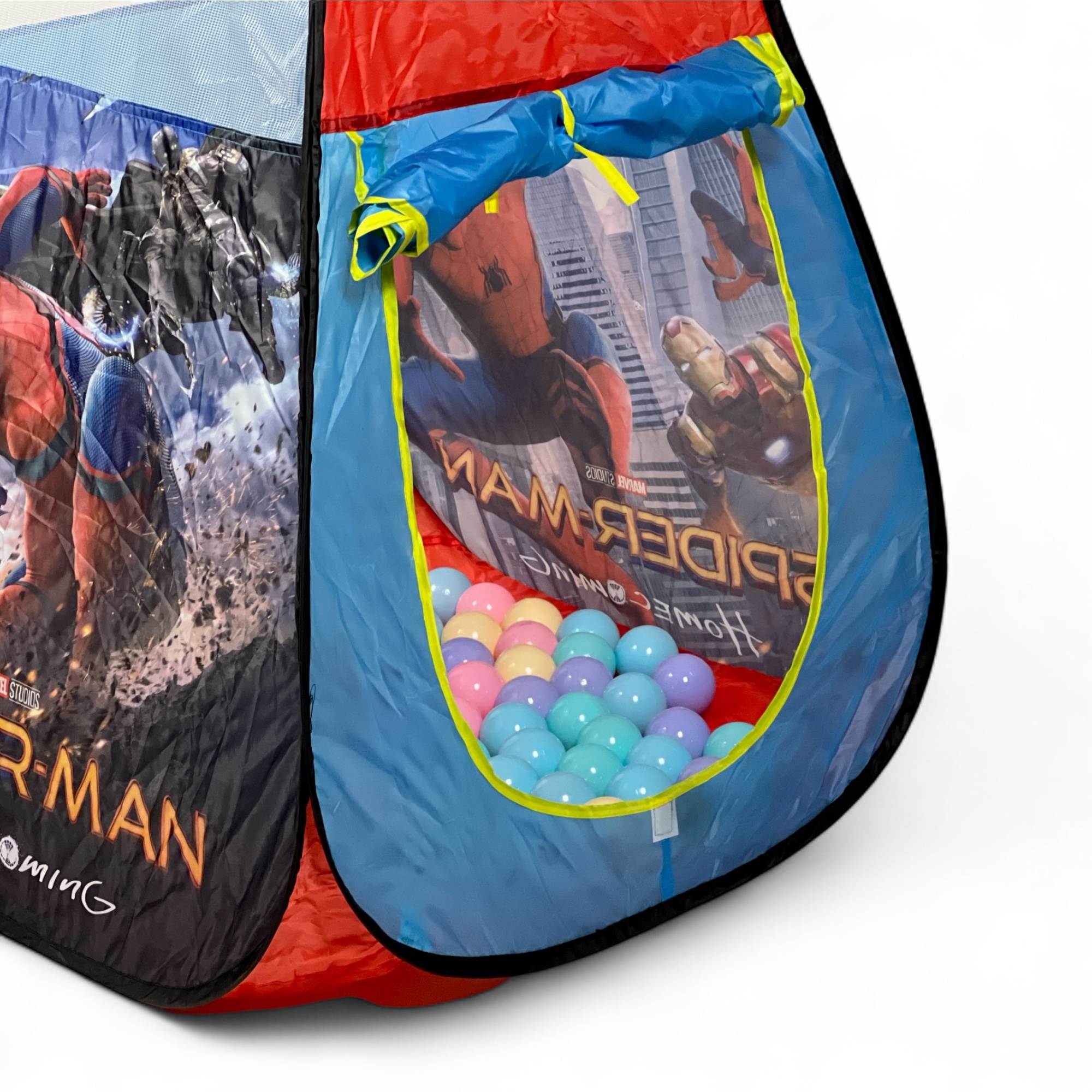  Spider-Man Kids’ Play Tent with Balls – fun Spider-Man-themed play tent for children with colorful ball pit setup 
