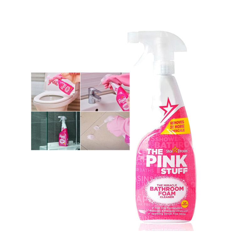 The Pink Stuff Miracle Foaming Bathroom Cleaner Spray 750ml