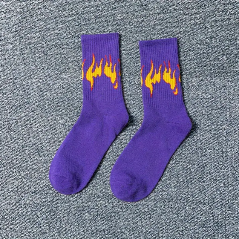 Purple Fire socks 