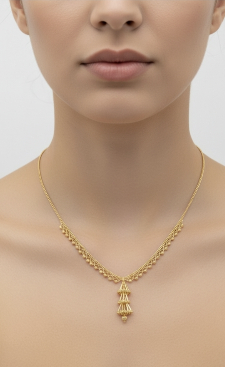 عقد ايطالي ناعم عيار 18k 