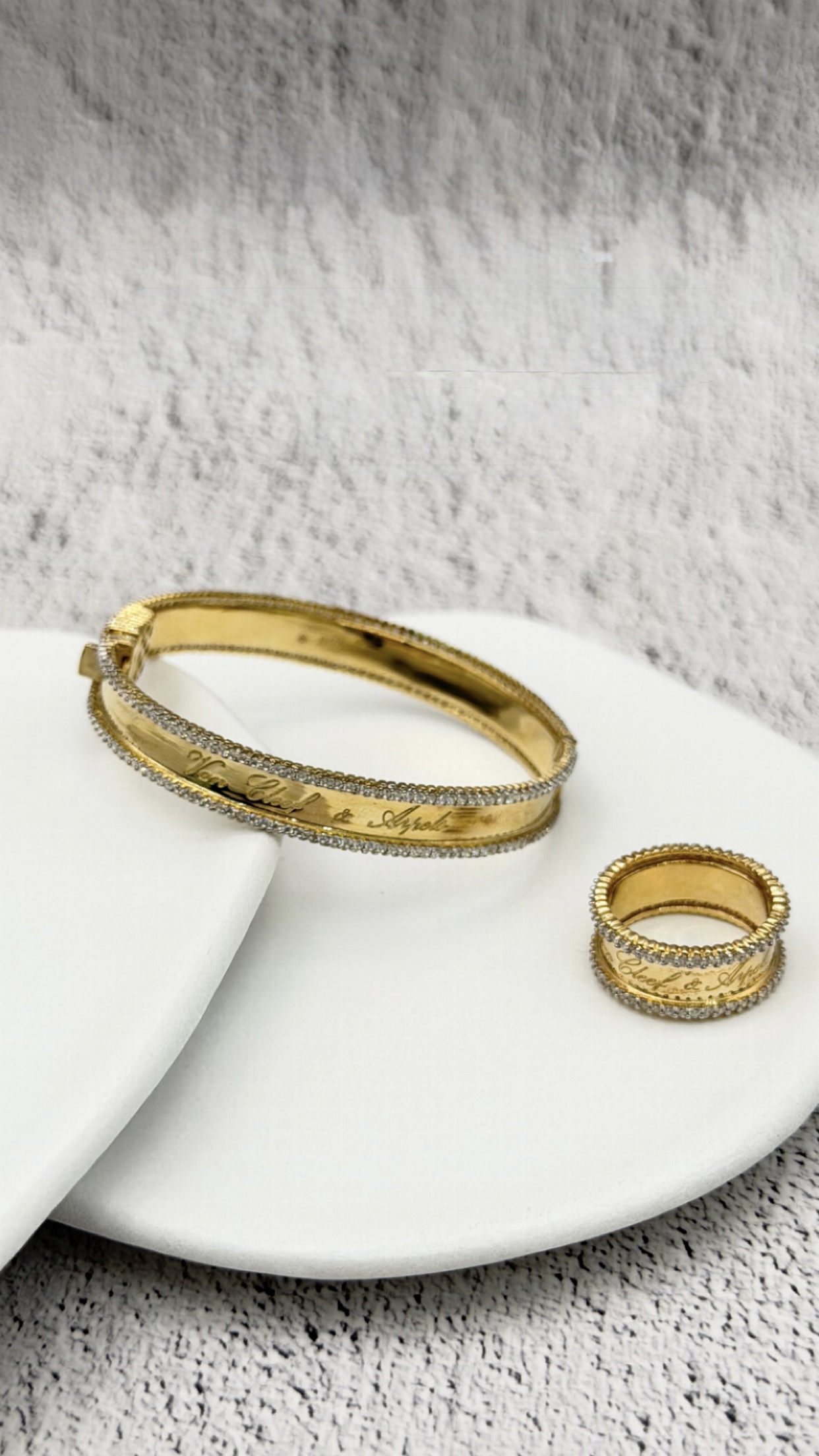  اسورة و خاتم ايطالي عيار 18k 