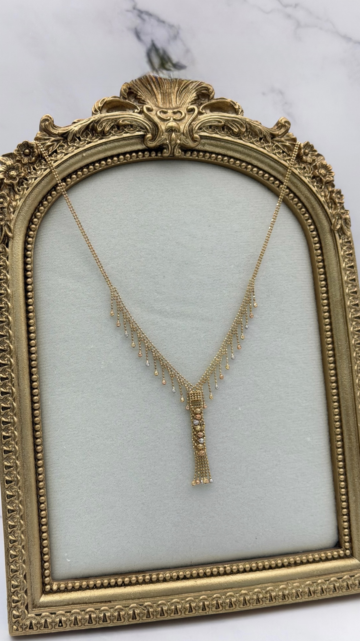  عقد ايطالي ناعم عيار 18k 
