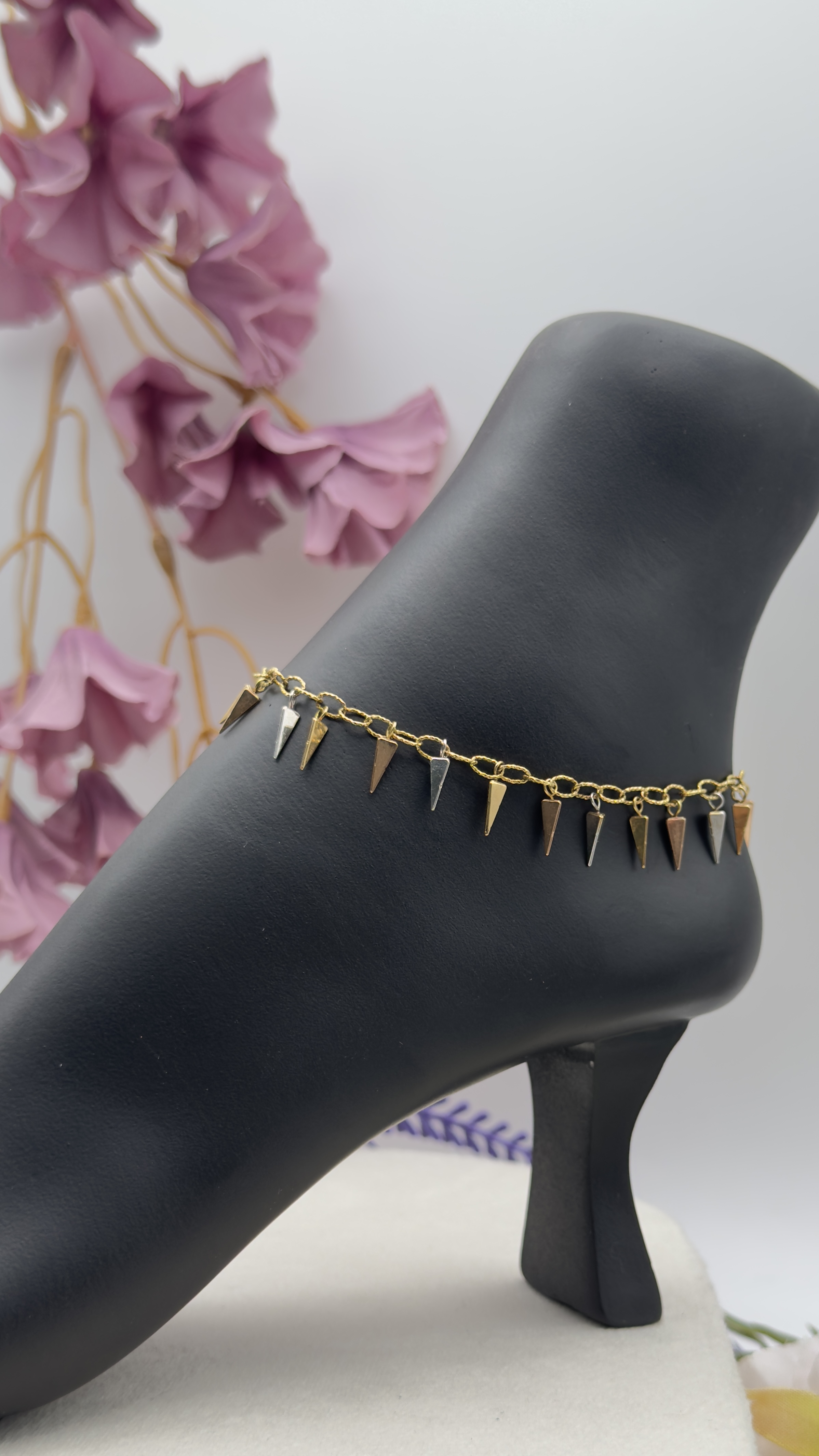  خلخال ايطالي عيار 18k 