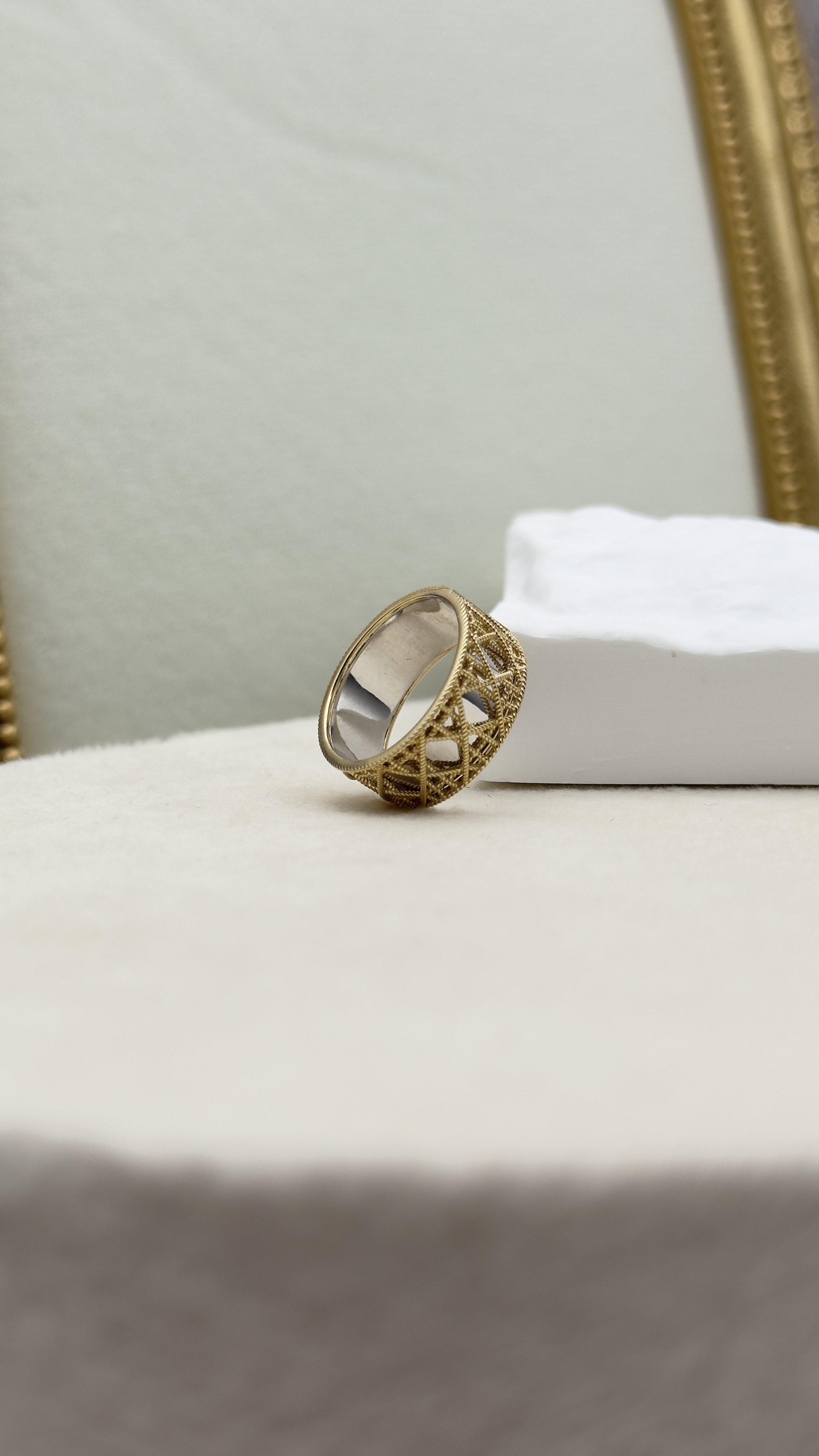  دبله ديور عيار 18k مقاس 9 